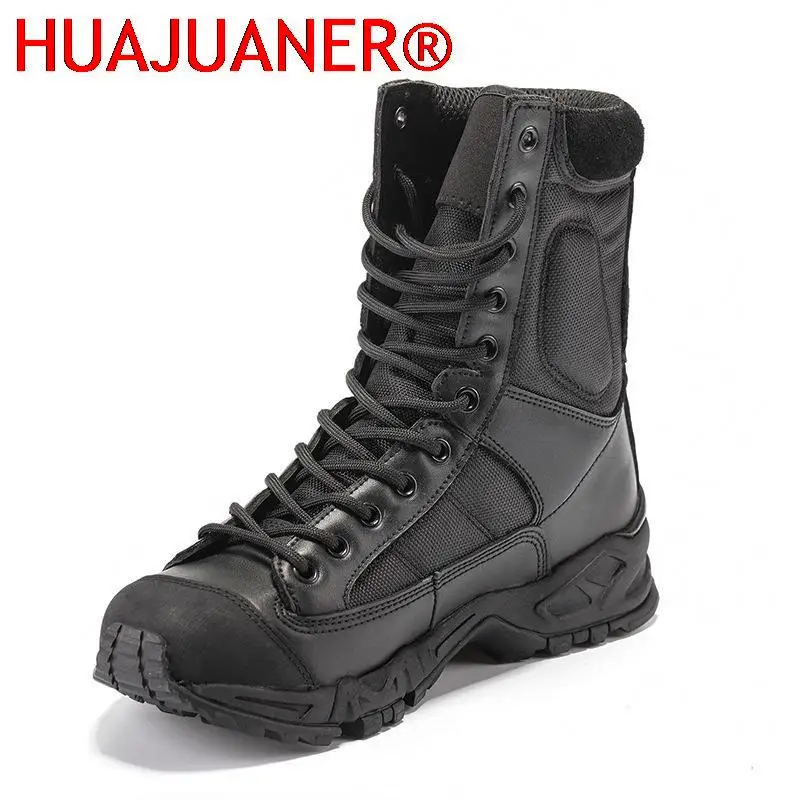 Nieuwe Sport Leger Mannen Combat Tactische Laarzen Outdoor Wandelen Woestijn Lederen Enkellaarzen Militaire Mannelijke Combat Schoenen Botas Hombre