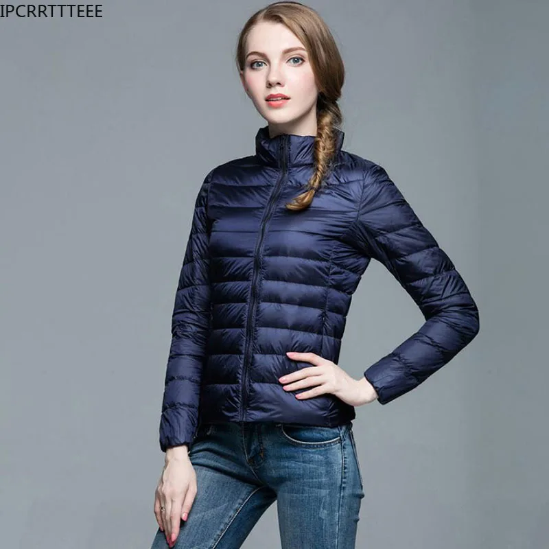 

Autumn Winter Down Jacket Women Coat Warm Ultralight Hooded Jackets Long Sleeve Parka Quilted Coats Body Warmer Puffer Jacket