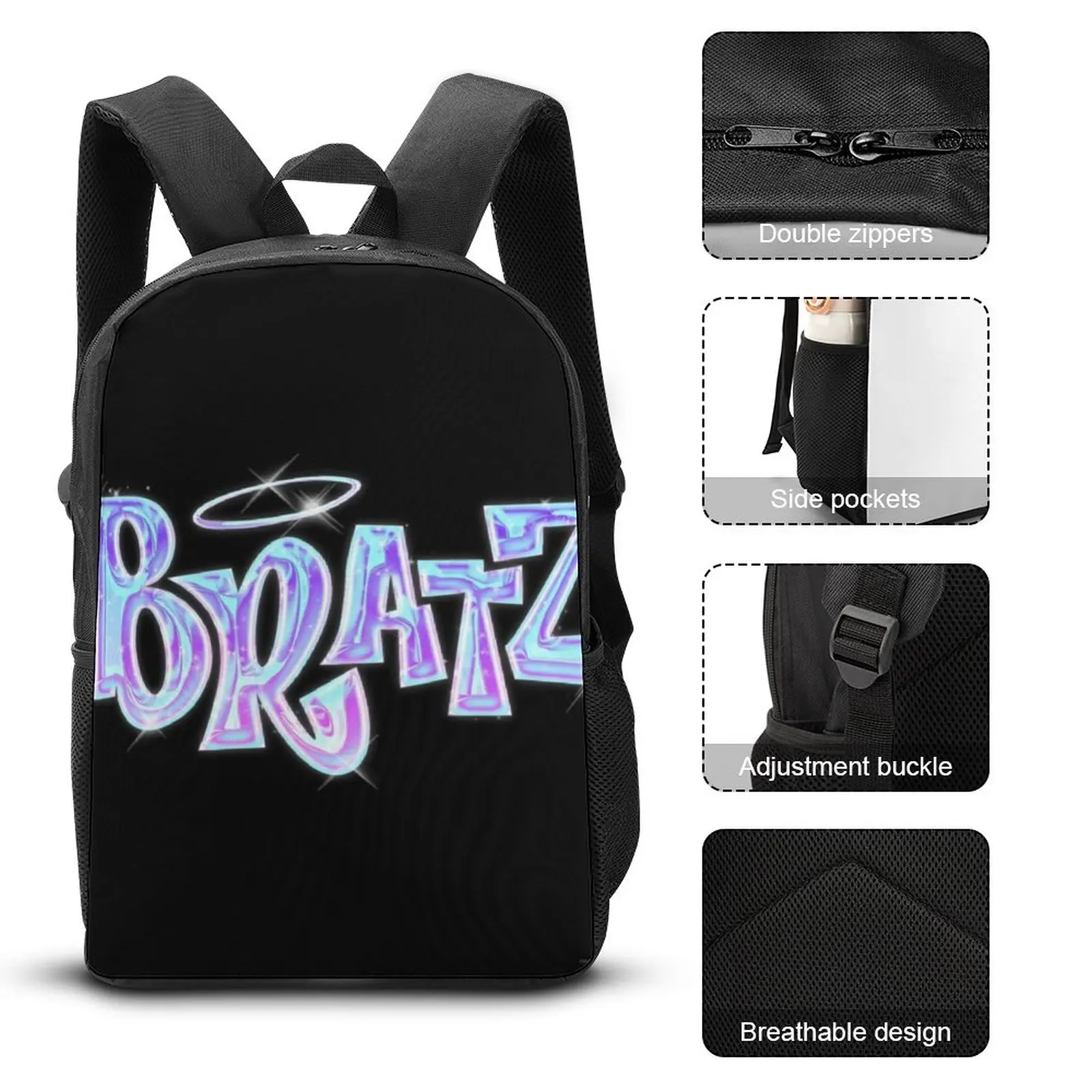 Fashion Bratz Mask Lunch Bag cute funny y2k Designer Lunch Box Casual  Outdoor Picnic Cooler Bag Portable Thermal Tote Handbags - AliExpress