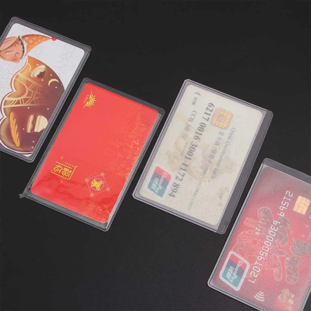 Waterproof Transparent PVC Card Cover For Credit Cards Bank Id Card 10Pcs/Set