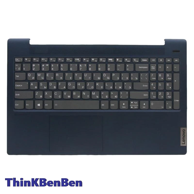 

RU Russian Blue Keyboard Upper Case Palmrest Shell Cover For Lenovo Ideapad 5 15 ITL05 IIL05 ALC05 ARE05 5CB1B43003