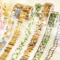Mr. Paper, Garden Path Series PET Landscaping Tape, Little Fresh Style Fence Hand Account Decorative Tape Priming Material Tape 1