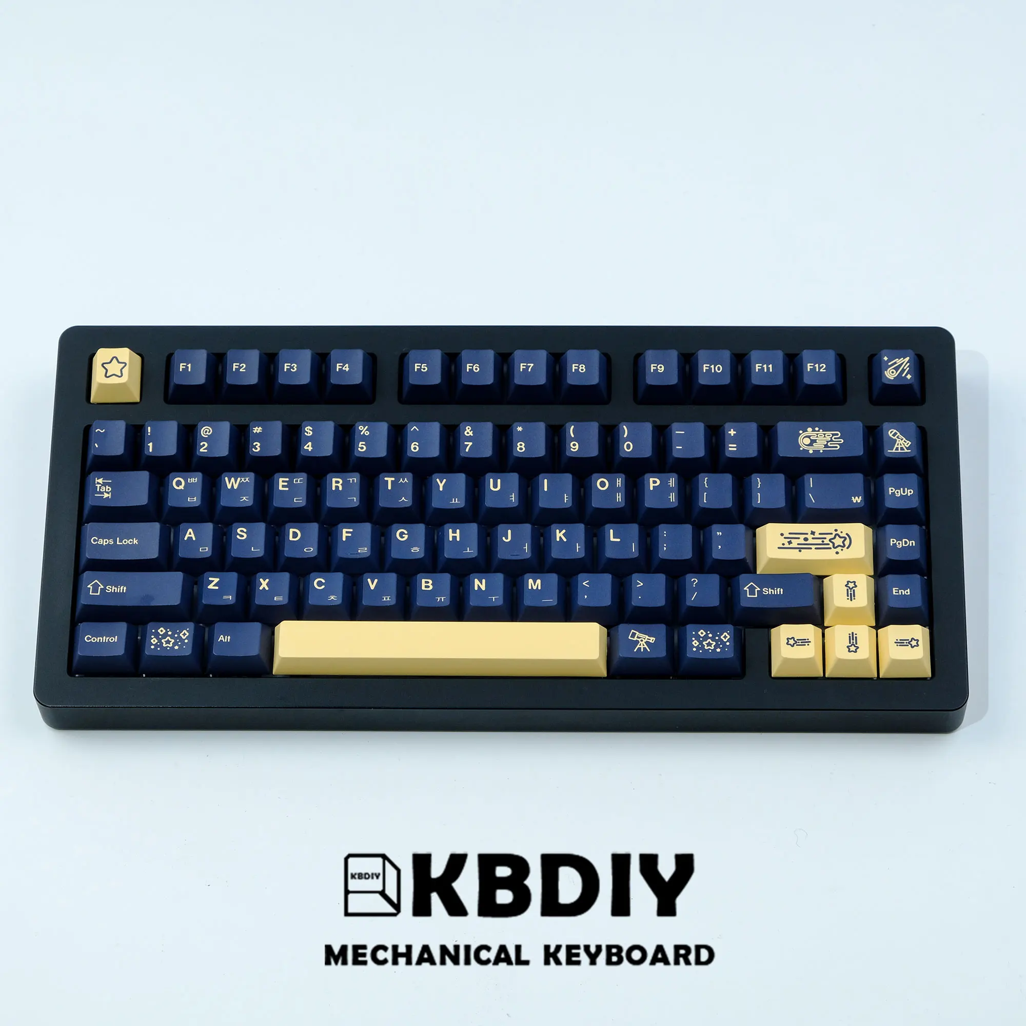 Kbdiy-gmk Stargaze Keycap Perfil Cereja Coreano Pbt 124 Teclas Caps para Teclado Mecânico Gaming mx Switch Personalizado para Gmk67 e K500 - Imagem 3