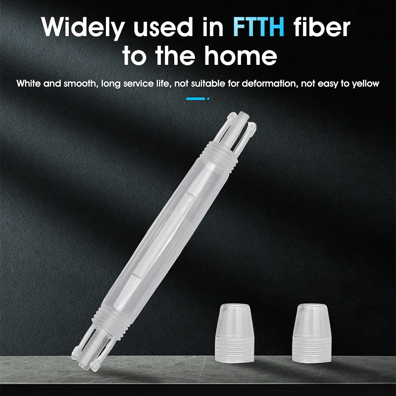 Hot Melt Optical Fiber Interface Protection Box Leather Fiber Optic Cable Fusion Heat Shrink Tubing Protection Box FTTH 100PCS