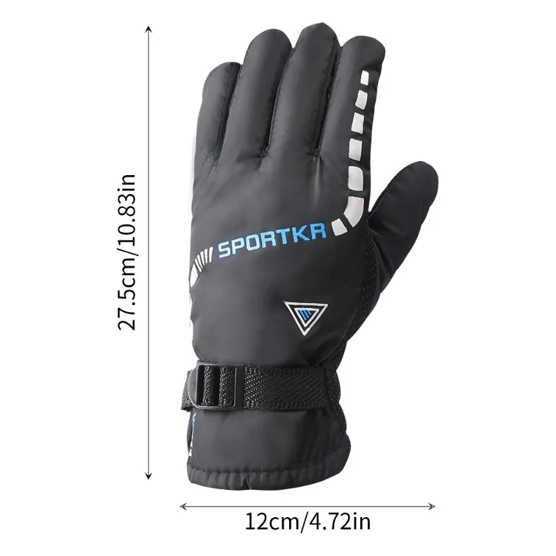 Winter Cycling Gloves Men Outdoor Waterproof Skiing Riding Hiking Motorcycle Warm Mitten Gloves Unisex Thermal Sport Gloves 6