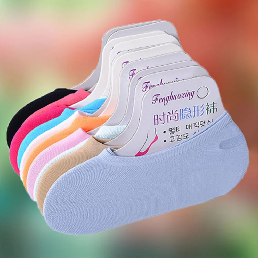 Candy-Colored Women's Magic Socks Velvet Hidden Short ankle socks Kids children  Breathable No-Show Women's Socks Wholesale 3