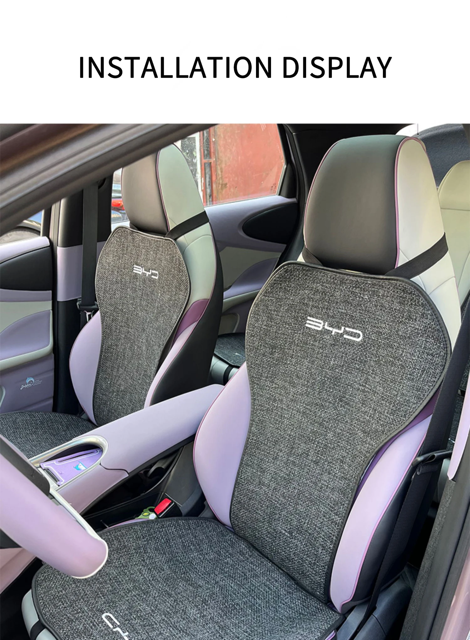 Car seat cover cushion For BYD Dolphin 2022 2023 Linen seat cover Breathable and comfortable Seat protection accessories