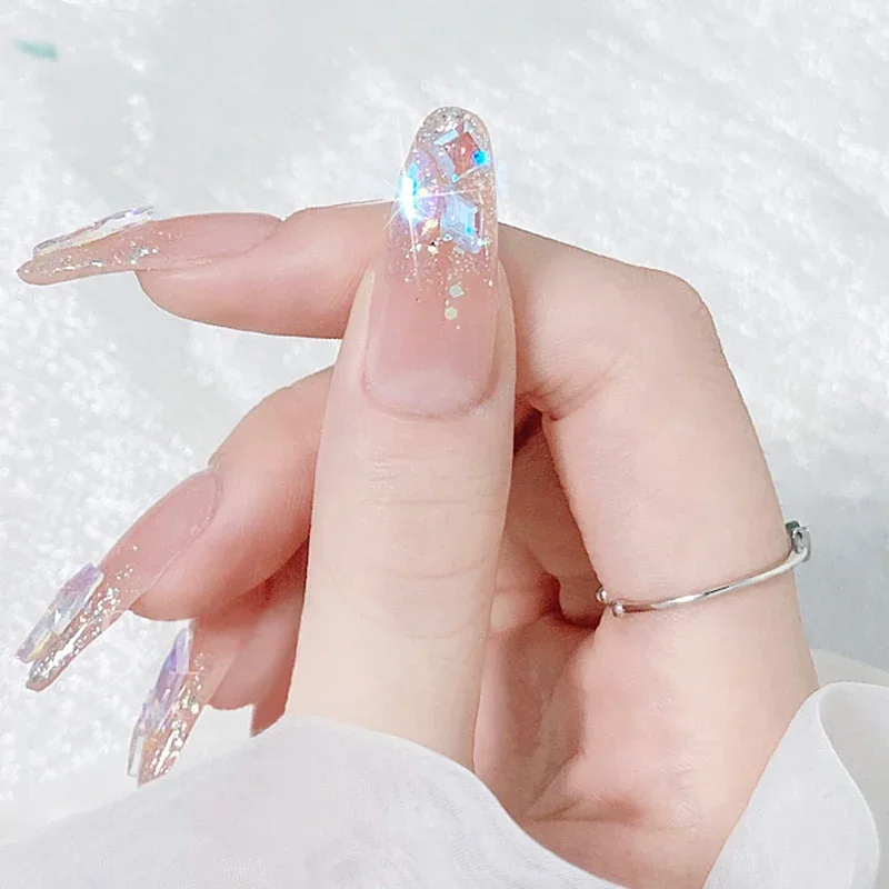 100Pcs 믹스 모양 유리 플랫 백 라인 석 크리스탈 AB 매력 럭셔리 네일 아트 보석 3D 장식 보석 DIY 전화 케이스 액세서리