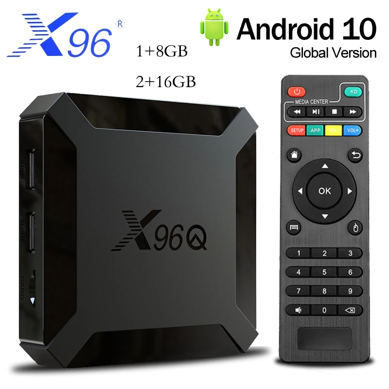 ТВ-приставка на Android 2 4 X96Q 1 + 8/2 16 ГБ четырехъядерный процессор Allwinner H313 |