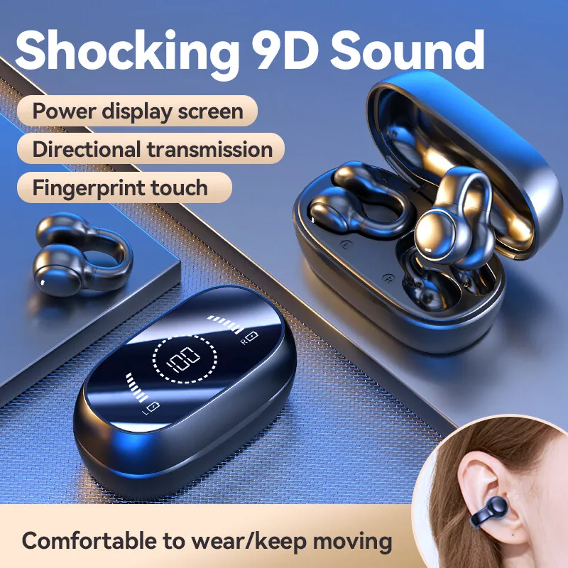 

APOLLO M47 Open Ear Bluetooth Earphone OWS Wireless Earbuds Stereo Bass Touch Control Handsfree Microphone