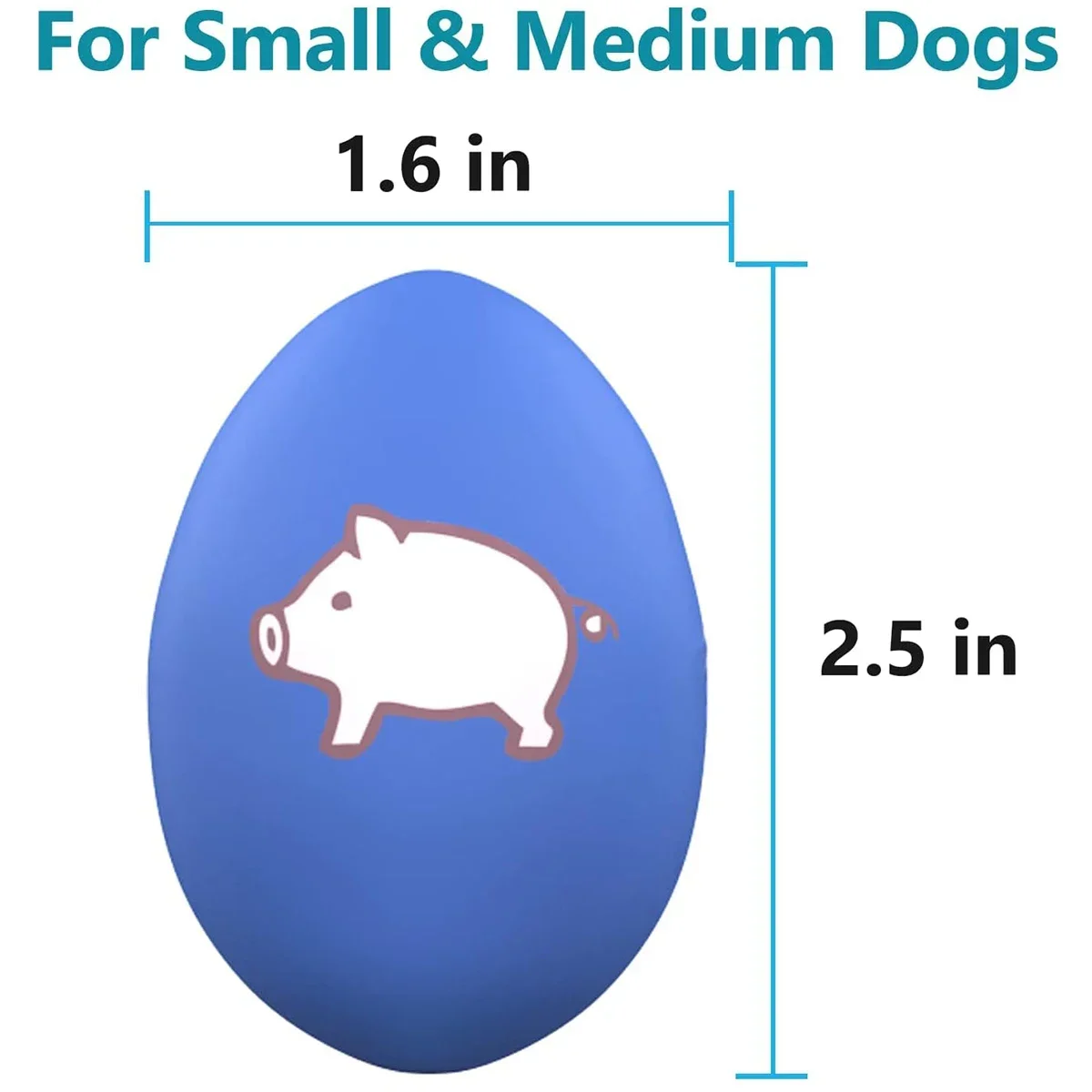 SCGK Bouncy Egg Dog Toys Funny Ball Squeaky Latex Bouncy Egg with Squeaker for Puppy Small Pet Dogs Soft Rubber Sound 5