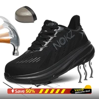 NEW 2025 Lightweight Safety Shoes Men Steel Toe Sneakers Puncture Proof Breathable Work Safety Boots Man Comfy Work Shoes 1