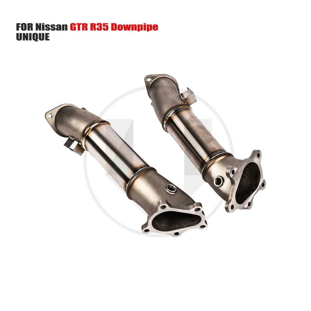 

UNIQUE Exhaust Manifold Downpipe for Nissan GTR R35 downpipe Car Accessories With Catalytic converter Header Without cat pipe