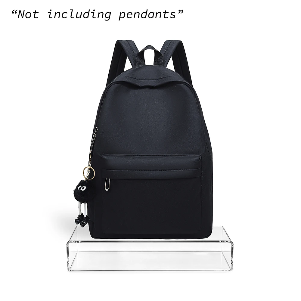 Backpack, Backpack, Large Capacity Korean Version, Instagram Style, Simple and Versatile, Solid Color, Trendy Backpack