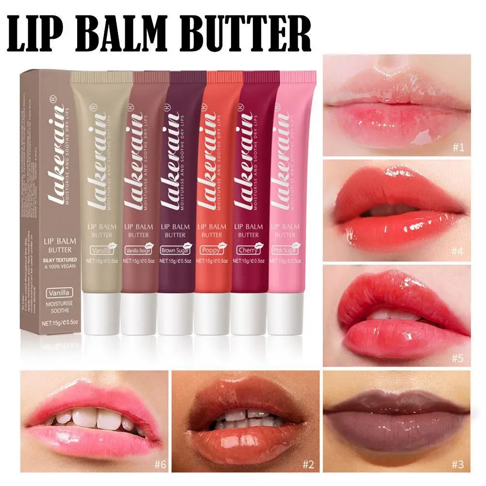 6 colors Moisturizing Lip Balm Deep Nourishing Repair Remove Dead Skin Fade Fine Lines Soft Rejuvenation Sexy Lip Care Mask 15ml