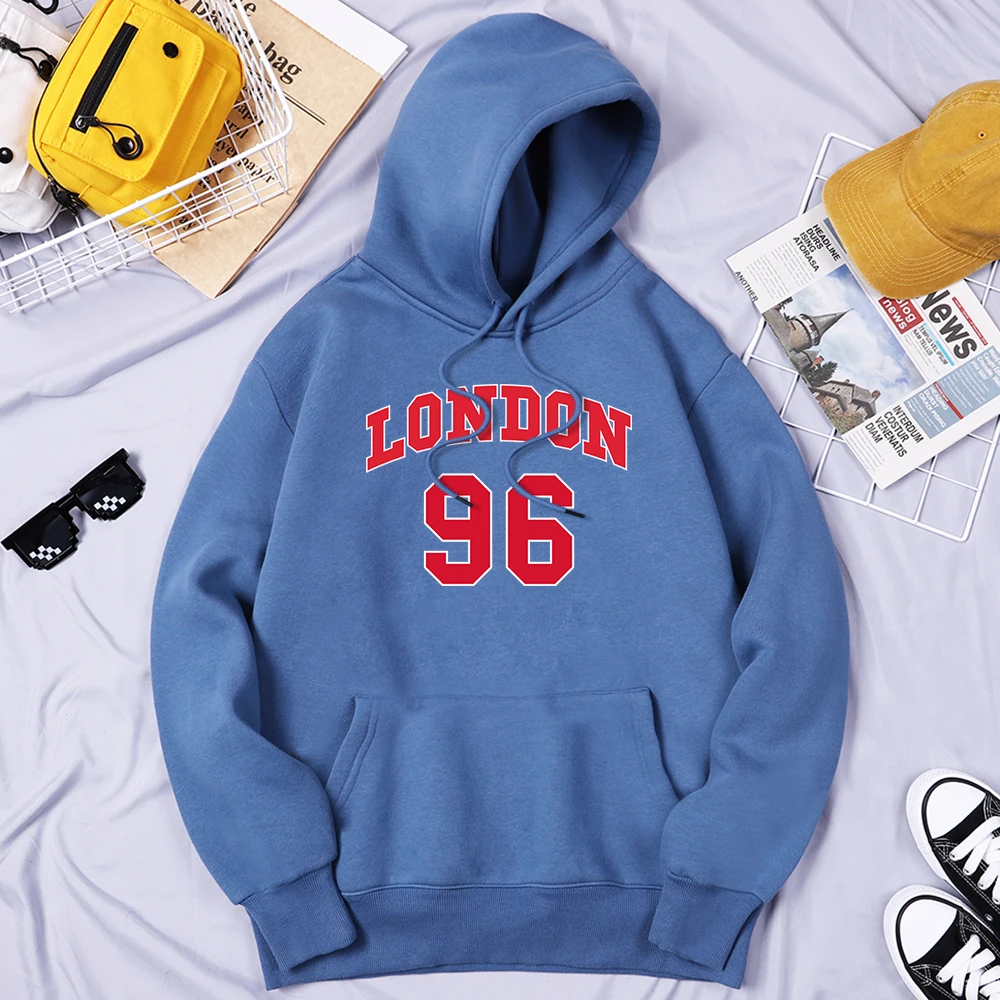 

London 96 British Street City Letters Men Streetwear Oversized Designer Hooded Fashion Quality Hoodies Popular Daily Men Hoodie