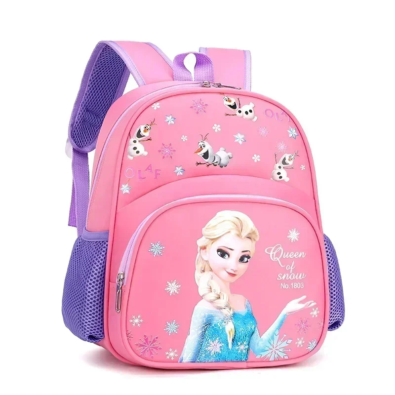 Disney Frozen Elsa New Kindergarten Schoolbag Cartoon Boys and Girls Backpack Cute Baby Schoolbag for Primary School Students 5