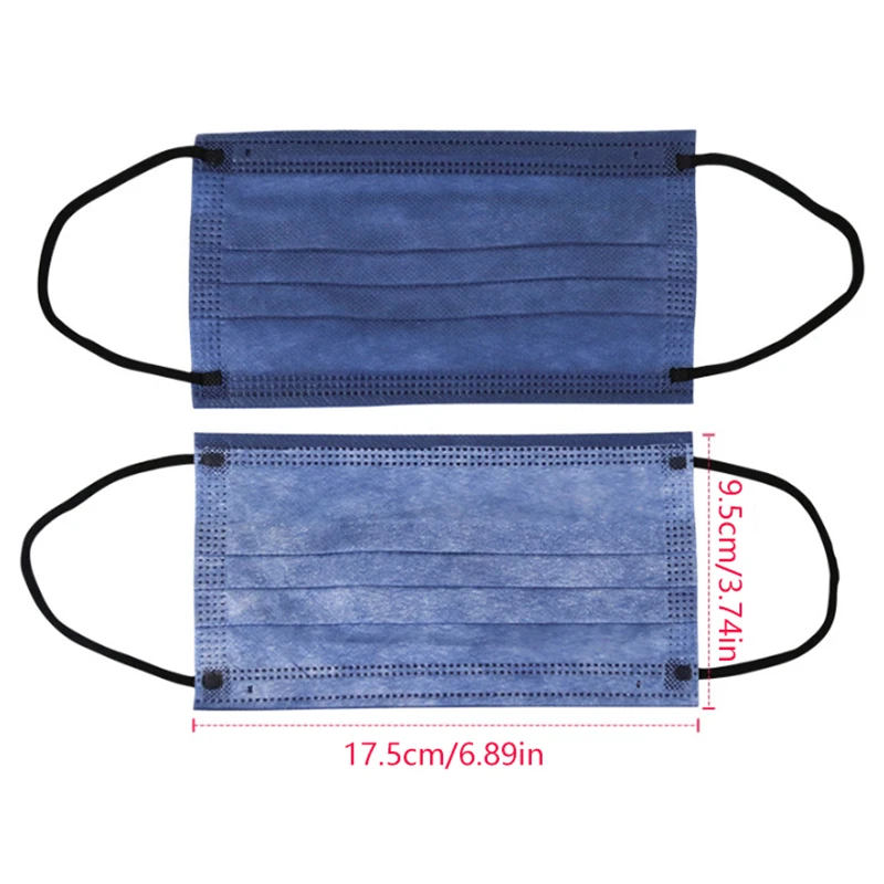 50Pcs 3/4 Layer Mask Face Masks Melt Blown Cloth Disposable Safety Anti-Dust Protective Masks Adults Non-wove Earloop Masque face mask