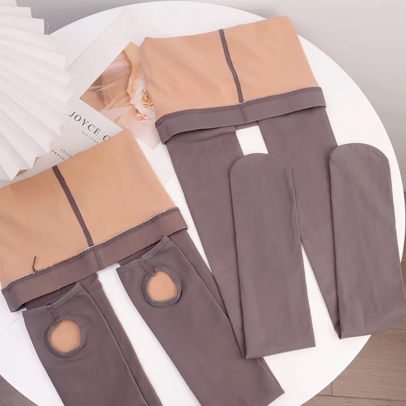 Description Picture 5 of itemAutumn Translucent Sturdy Tights Cold Proof Medium Thick Warm Pantyhose Women Elastic Leggings Girls Winter Multicolor Stockings