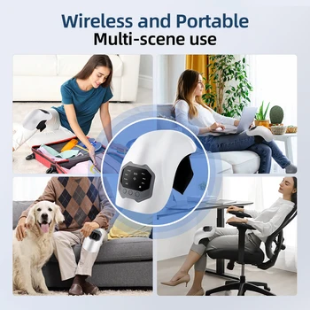 Smart Knee Massager Hot Compress Knee Relaxing Massager Infrared Heating Vibration Knee Pain Relief Elbow Shoulder Massager 6