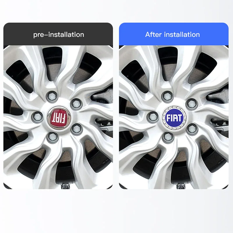 High-Quality Metal Car Wheel Hub Center Protective Cover, 50/58MM