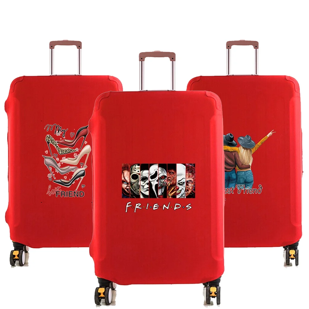 

Travel Suitcase Dust Luggage Protective Elastic Luggage Cover for 18-28 Inch Trolley Case Friends Series Travel Accessories