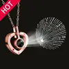 Exclusive 100 Languages I Love You Heart Projection Necklace 1