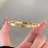 Titanium Steel Gold Silver Color Bangles for Women Girls Trend Waterproof Jewelry Luxury Sparkling Zircon Bracelet Bangle 5