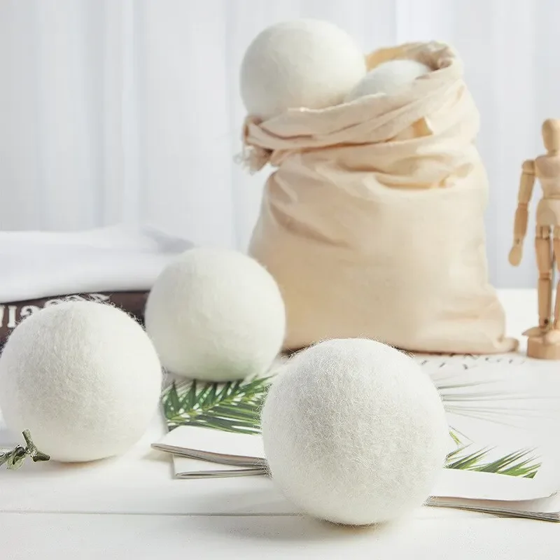 Fleece Dry Kit Ball Reusable Wool Dryer Balls Softener Laundry Washing Machine Accessories Home Washing 3/4/5cm laundry ball