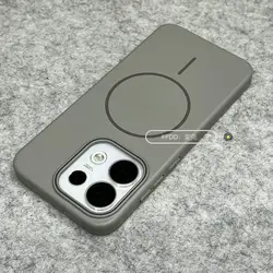Simple Magnetic Matte Skin - Friendly Shockproof Case for OPPO Reno16 & Reno15 Pro (Light gray)