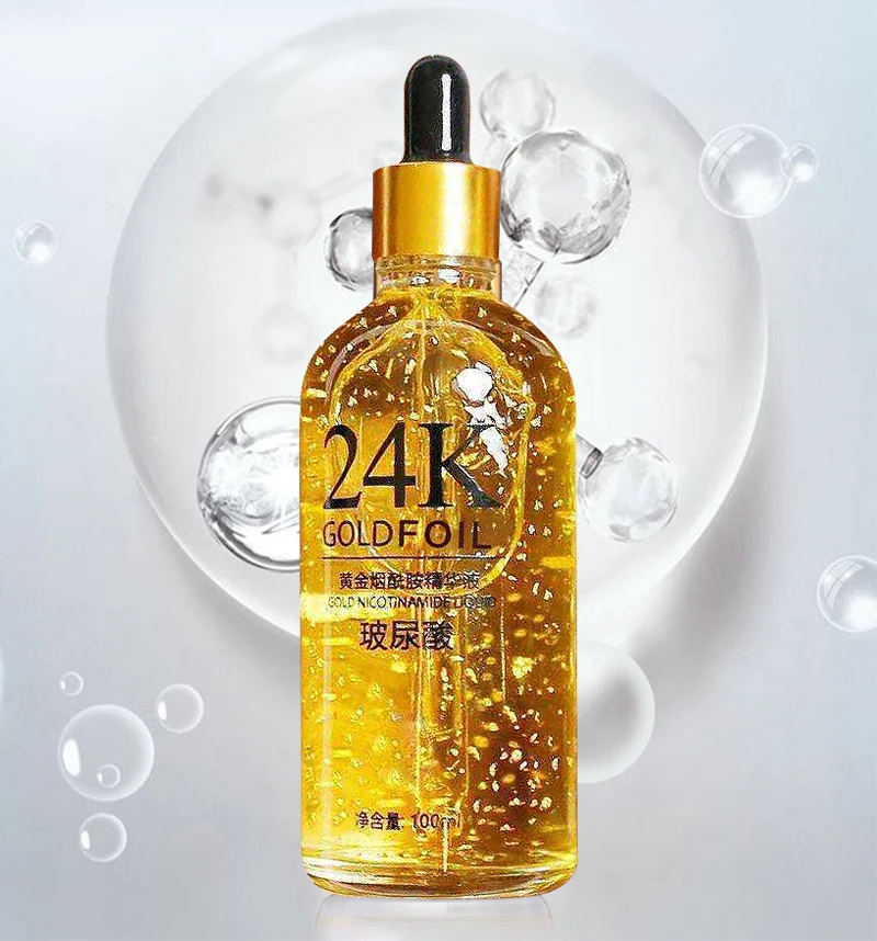 

24K Gold Ampoule Essence Anti-Wrinkle Gold Niacinamide Liquid Whitening Anti-aging Moisturizing Skin Care Beauty Facial Essence