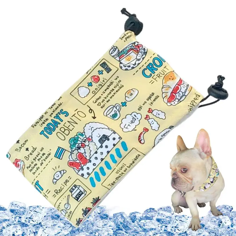 

Dog Cooling Bandana Comfortable Summer Cooling Dog Collar Adjustable Heatstroke Cool Ice Towel For Dogs puppy Cats Pet Supplies