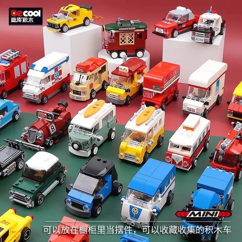 Racing Car & Vehicle Building Block Set