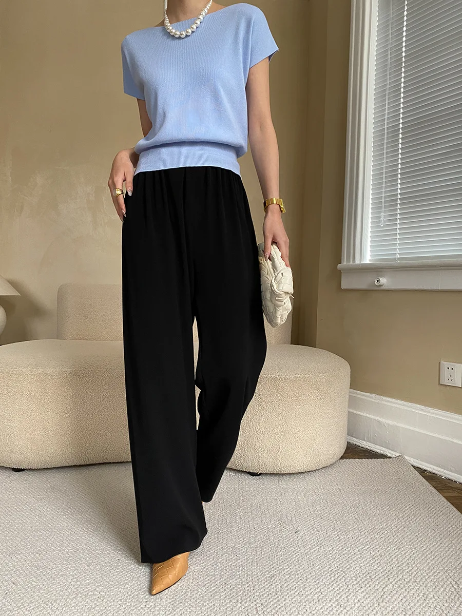 wide leg suit pants