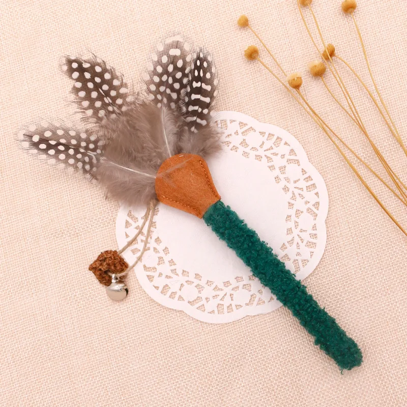 Clean Mouth Cat Snacks Excited To Vent Feather Self-hey Fish Toy Cat interactive Toys Kitten Mutianliao Digestive Molar Stick