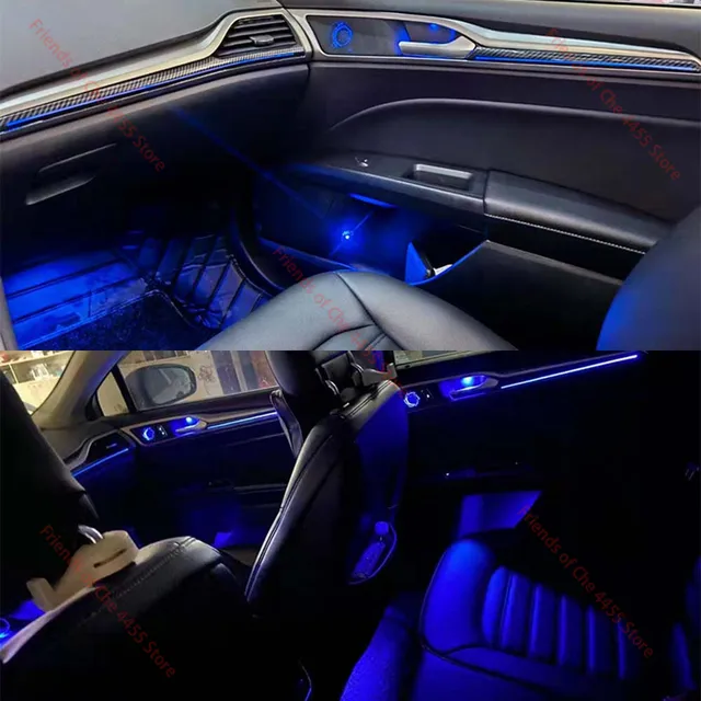 64 Colors Led Decorative Ambient Light For Ford Mondeo 2013-2022 Dashboard  Strip Led Door Luminous Atmosphere Lamp - Decorative Lamps & Strips -  AliExpress