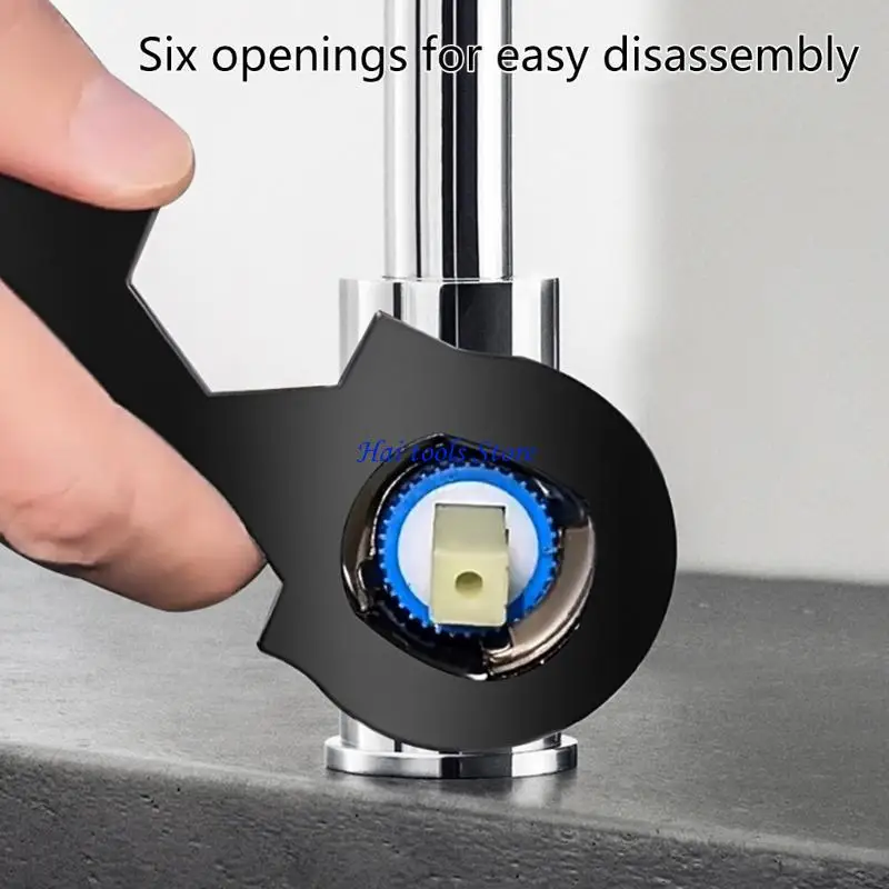 X37E Wasserhahn Ventile Kerne Ersatz Schlüssel Multi Größe Hand Werkzeug für Küche und Bad Wasserhahn Bubbler Schlüssel Werkzeug – Detail 10