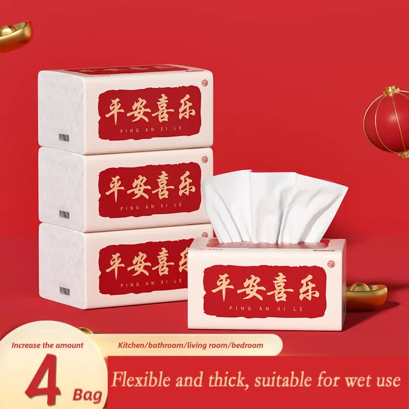 4/10/30 büyük paket tuvalet kağıdı, ıslak suyla esneyebilir, uygun fiyatlı paket mendiller, peçeteler, 5 katmanlı kalınlaştırılmış kabartmalı