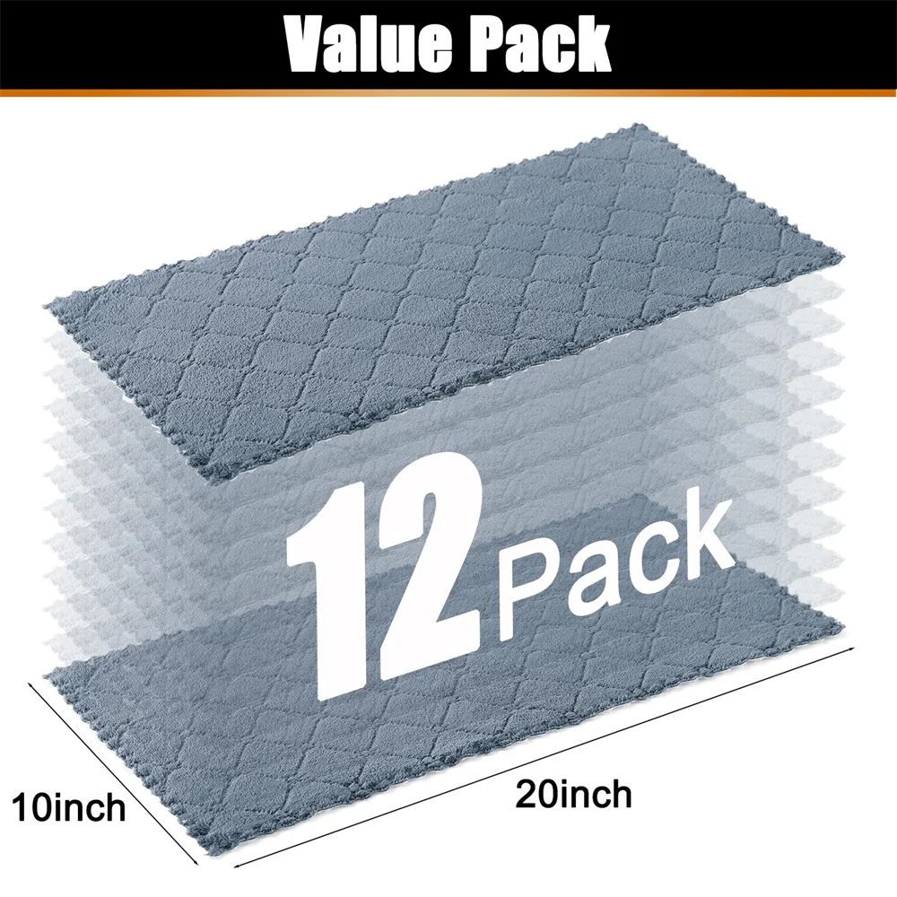 6pcs Microfiber Towel Absorbent Kitchen Cloth Wash Kitchen Clean Cloth Soft Lint Free Dish Household Wash Towel kitchen towel microfiber dish cloths cleaning cloth microfiber towel microfiber wash towel dish cleaning cloth microfiber dish cloth towel cleaning cloth dish cloth