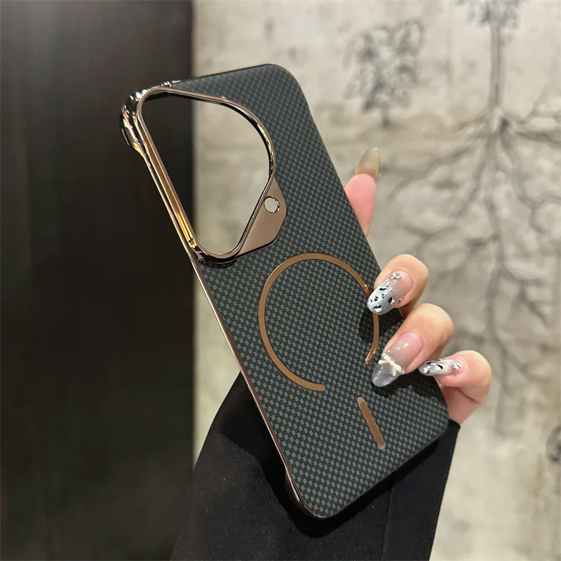 Slim Matte Frameless Magnetic Wireless Charging Case Cover
