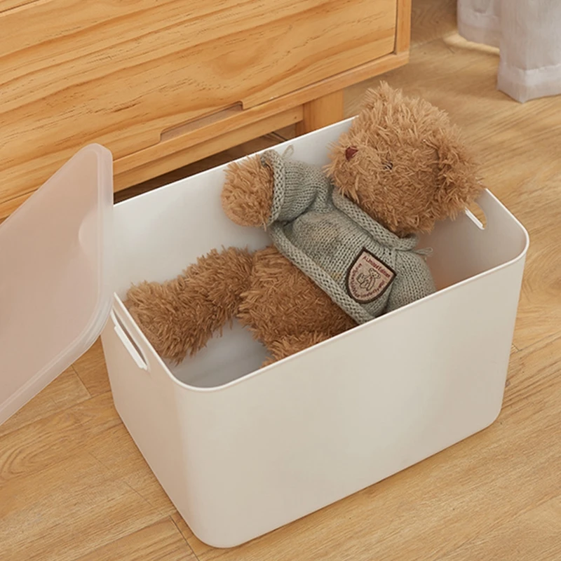 뚜껑이 있는 대형 보관함, 쌓을 수 있는 화장품 정리함 장난감 스낵 보관함, 의류 정리함 용기, 5 개