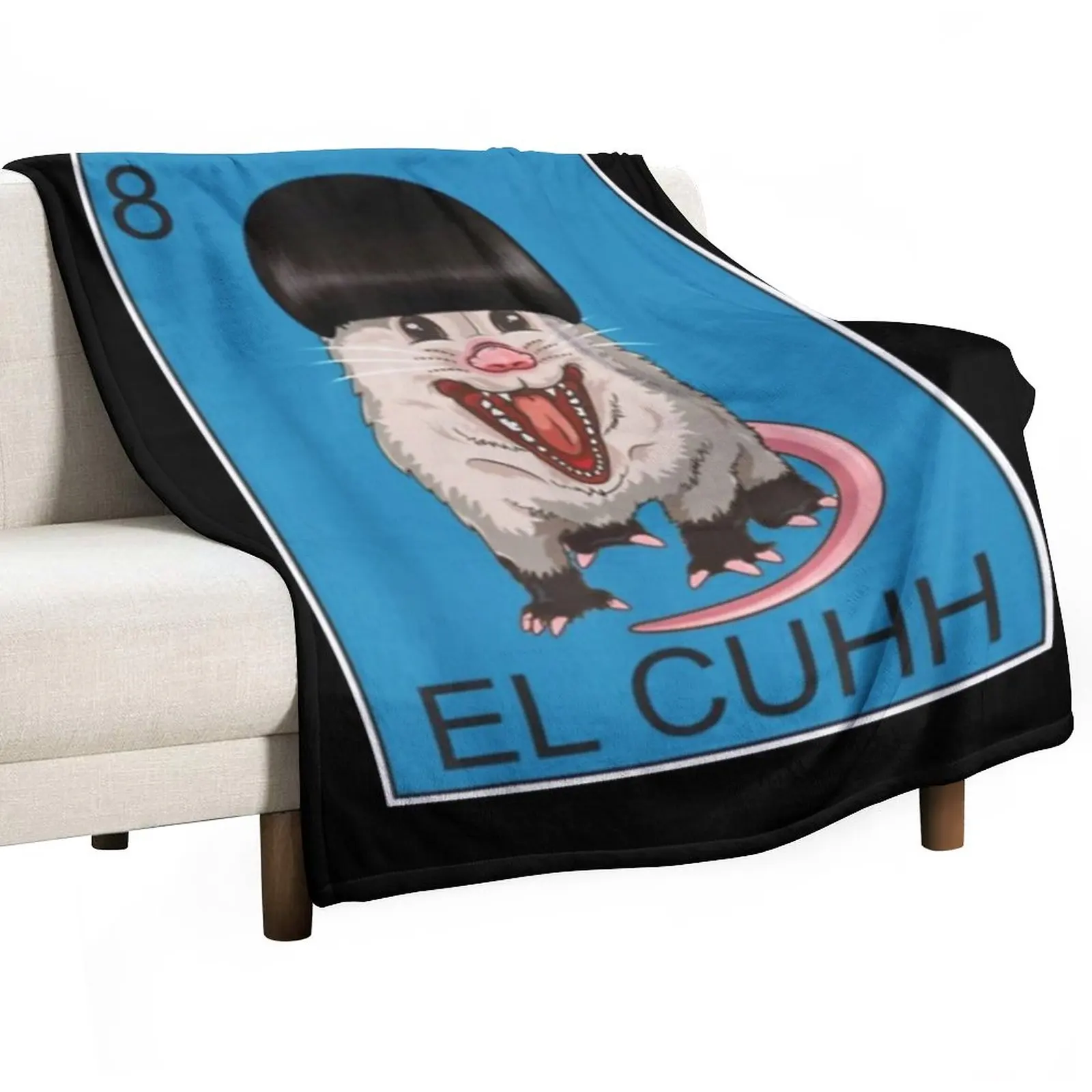 

Opossum El Cuhh Takuache Cuh Throw Blanket Softest Blanket Cute Blanket Plaid