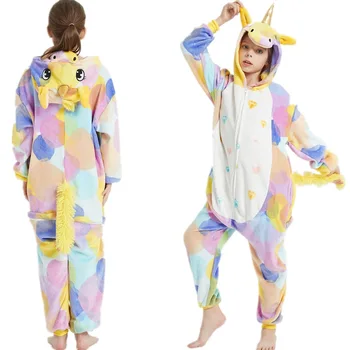 Pijama Mameluco de Unicornio para Niña de 1 a 8 años de Colores 1