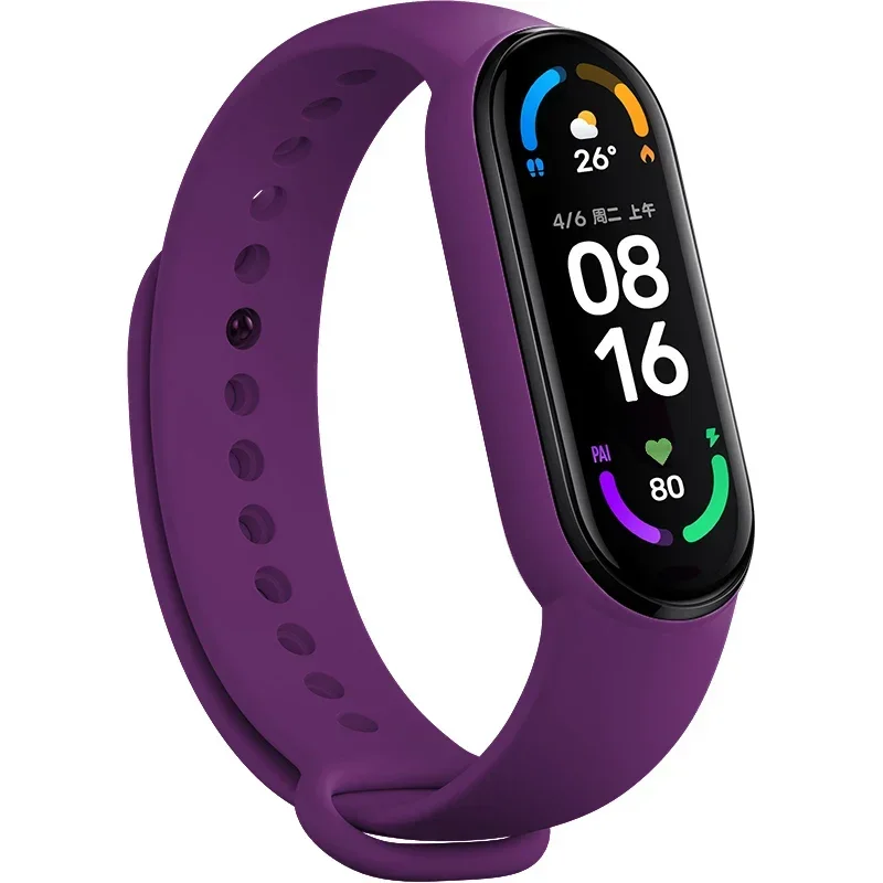 ตัวเลือกสินค้า สายซิลิโคน Mi Band 4-7 คุณภาพดี ใส่สบาย ทนทาน