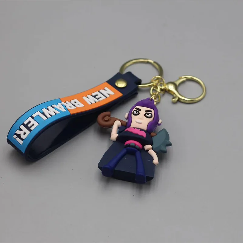 Brawl Anime Story Cartoon Keychains Cute Creative Keychains Accessories School Bags Dolls Car Pendants Small Gifts plush keychain key chain bunny keychain balloon dog keychain backpack decoration