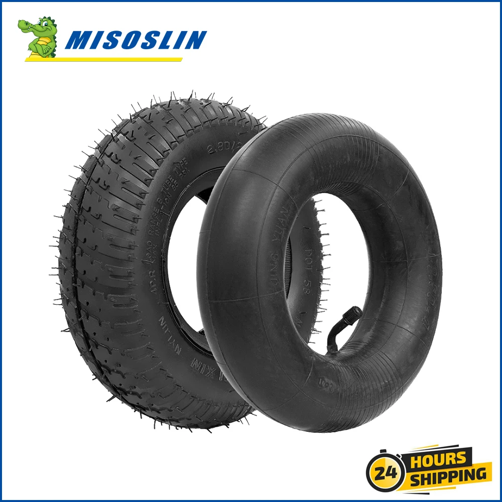 Replacement Inner Tube: 2.80/2.50-4, 8 In Tire Dia., 2 9/16 In Tire Wd