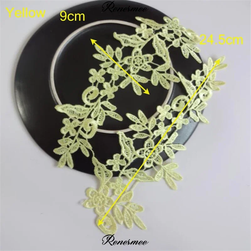 Vibrant Lace Applique Flower Sewing Trims