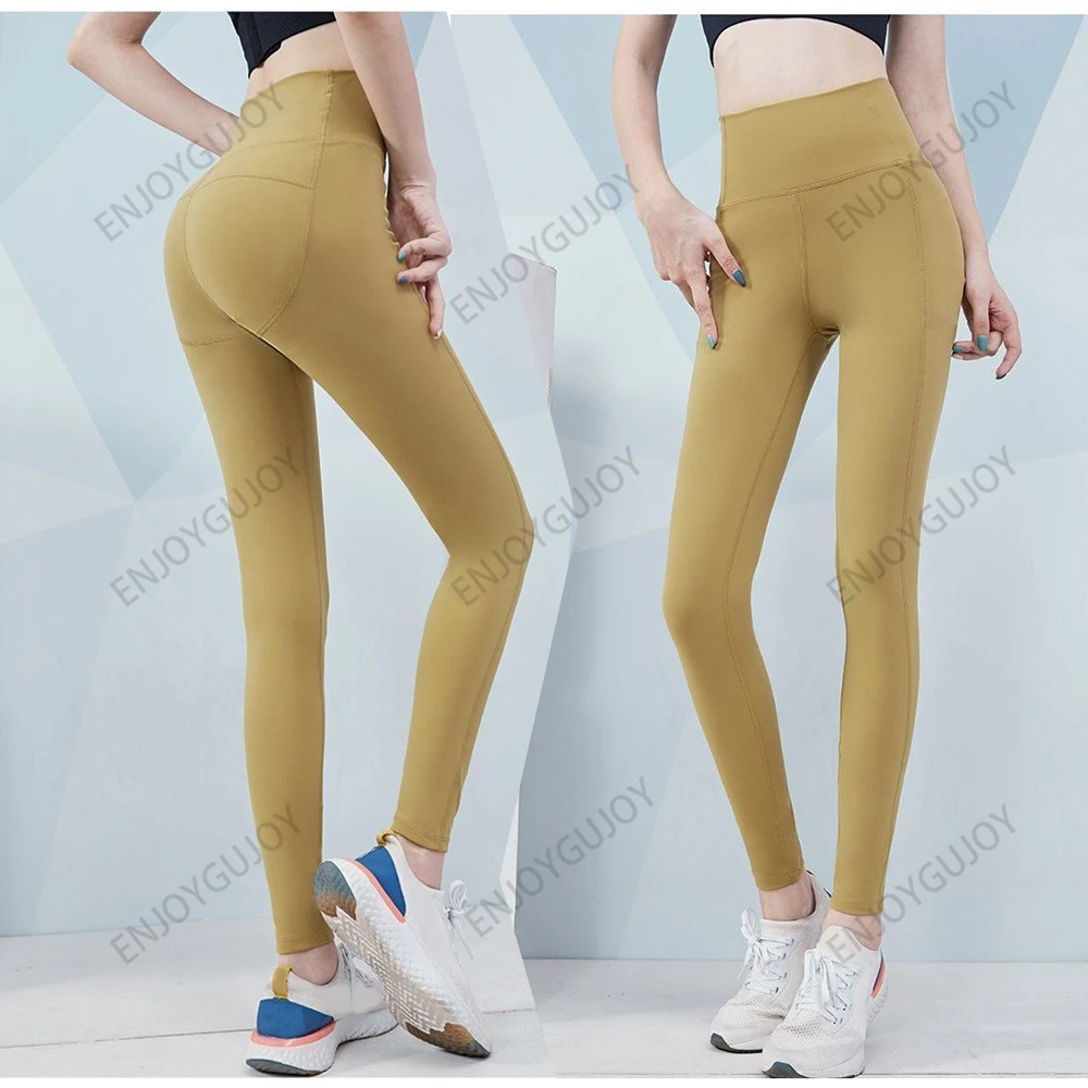 Fitness Pants Female Invisible Crotch Outdoor Sex Breathable Sports Pants Elasticity Sexy Peach Butt Lift Yoga Pants
