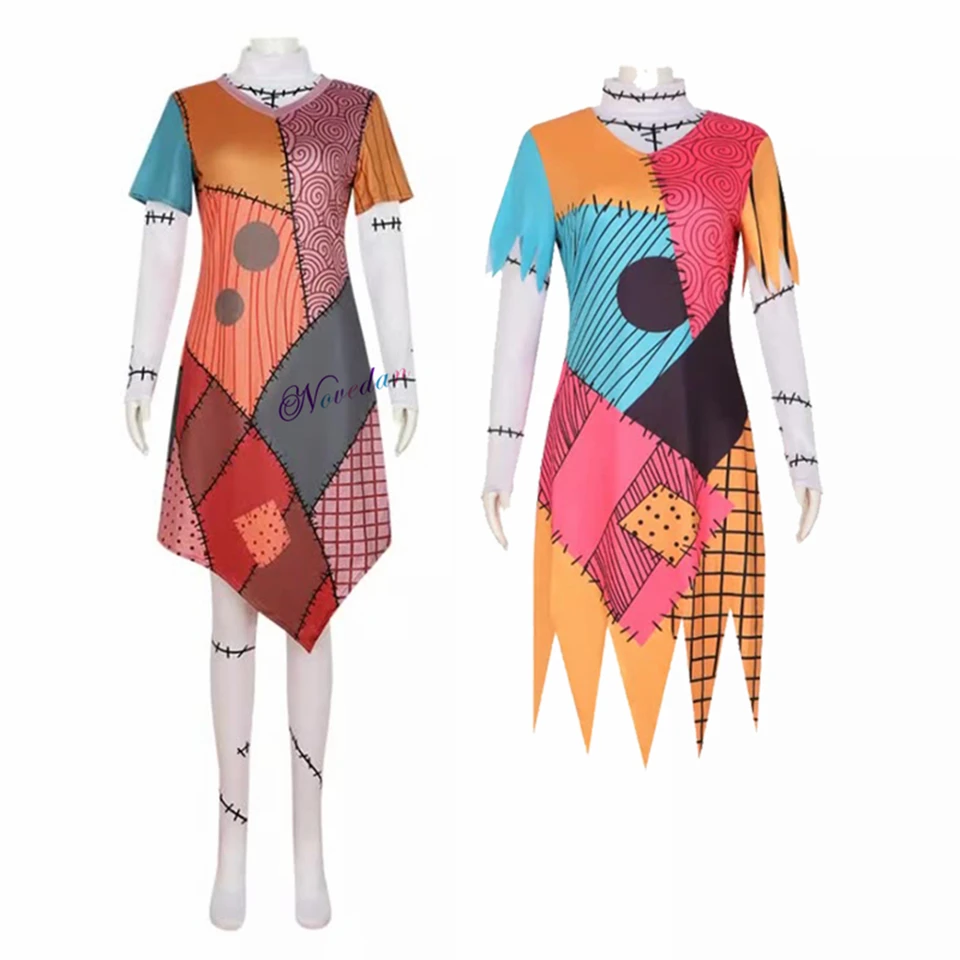 Sally The Night Before Christmas Dress Women Fancy Horror Halloween Costume  Skelington Cosplay Dress Birthday Party Clothing - AliExpress 200000532