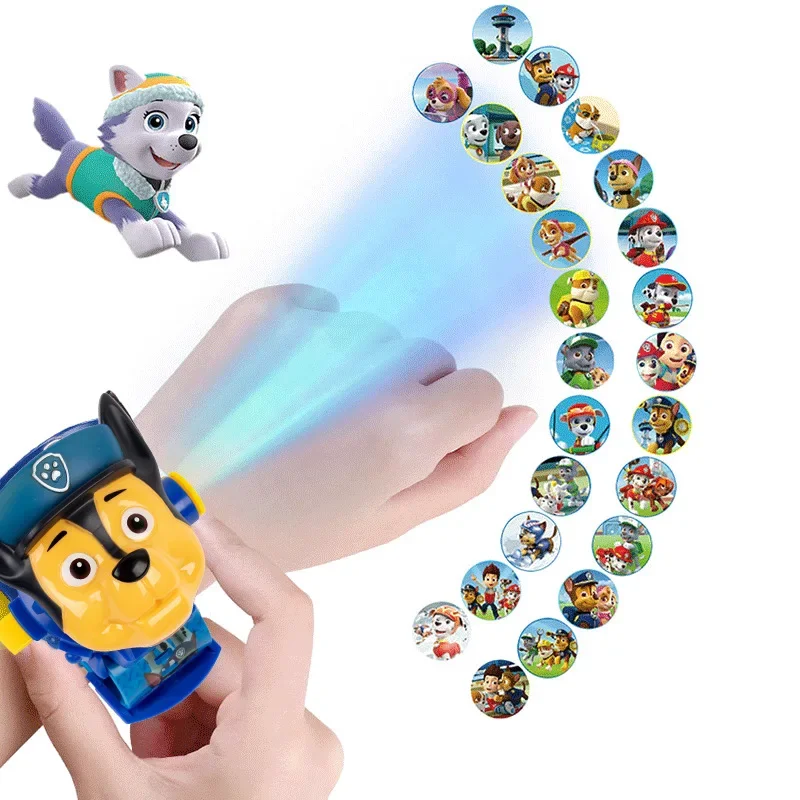 Paw Patrol 3D Projection Digital Watch Anime Figures Chase Marshall Skye  Rubble Cartoon Children Toys Electronic Watch Kids Gift - AliExpress